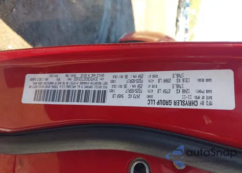 2012 Dodge Journey Sxt из США, поврежденный, VIN 3C4PDCBG3CT231822